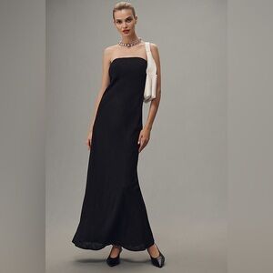 NWT Anthropologie The Fleur Strapless Linen Maxi Slip Dress